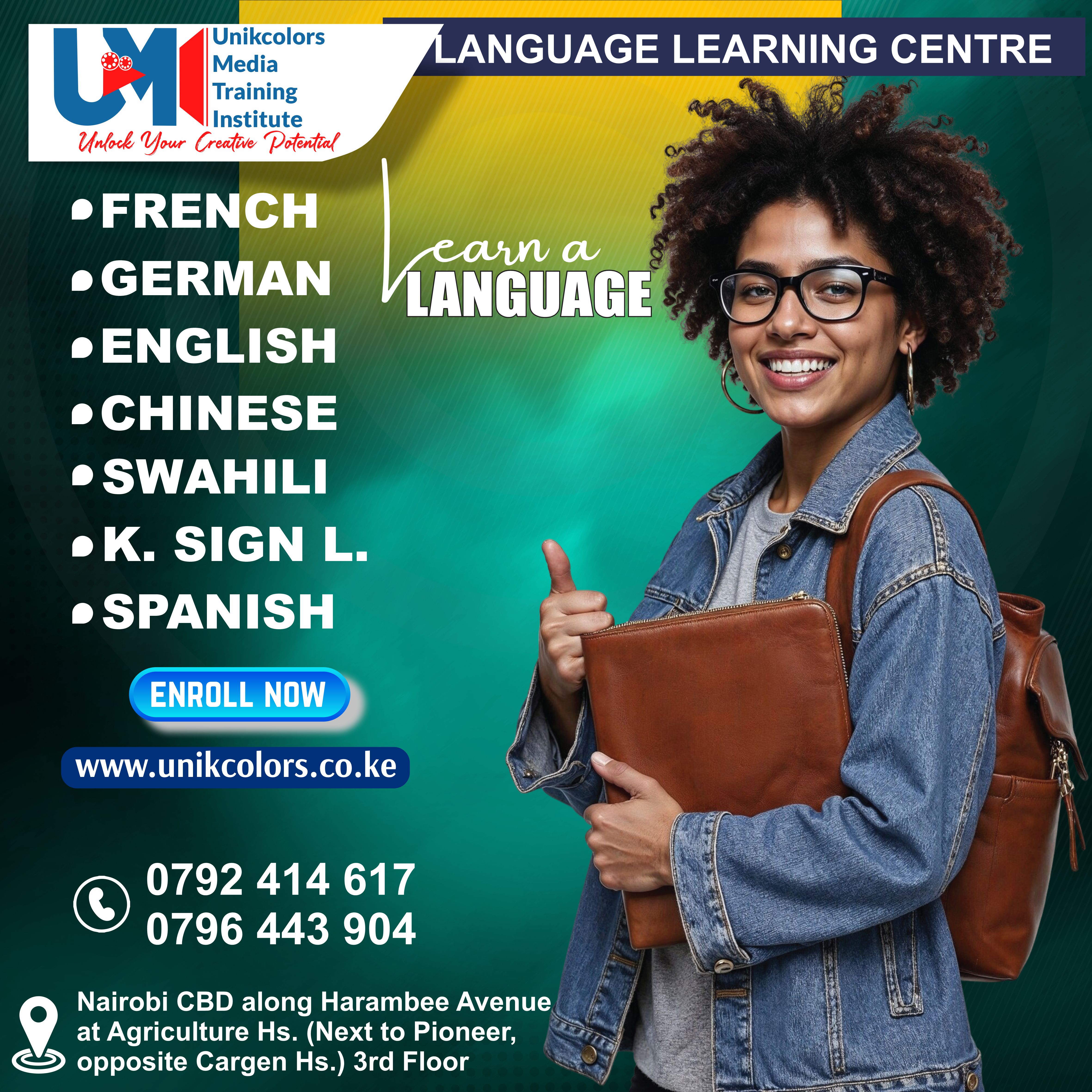 LANGUAGE TRAINING CENTRE - GERMAN | ENGLISH | FRENCH | CHINESE | SPANISH | SWAHILI | KENYA SIGN LANG